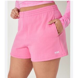 BicoSecret‎ Pink 3.5” Campus Sweat Shorts XS Pink NWT IN PACKAGING